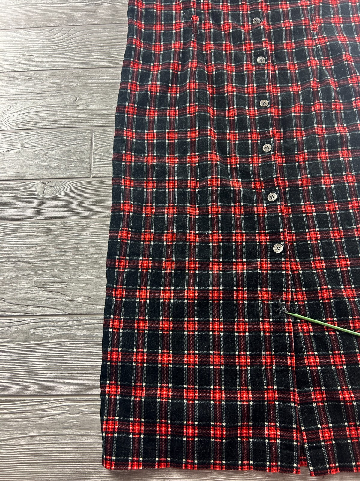 Pendleton Plaid Button Front Sleeveless Dress Women’s Size 12 USA Made