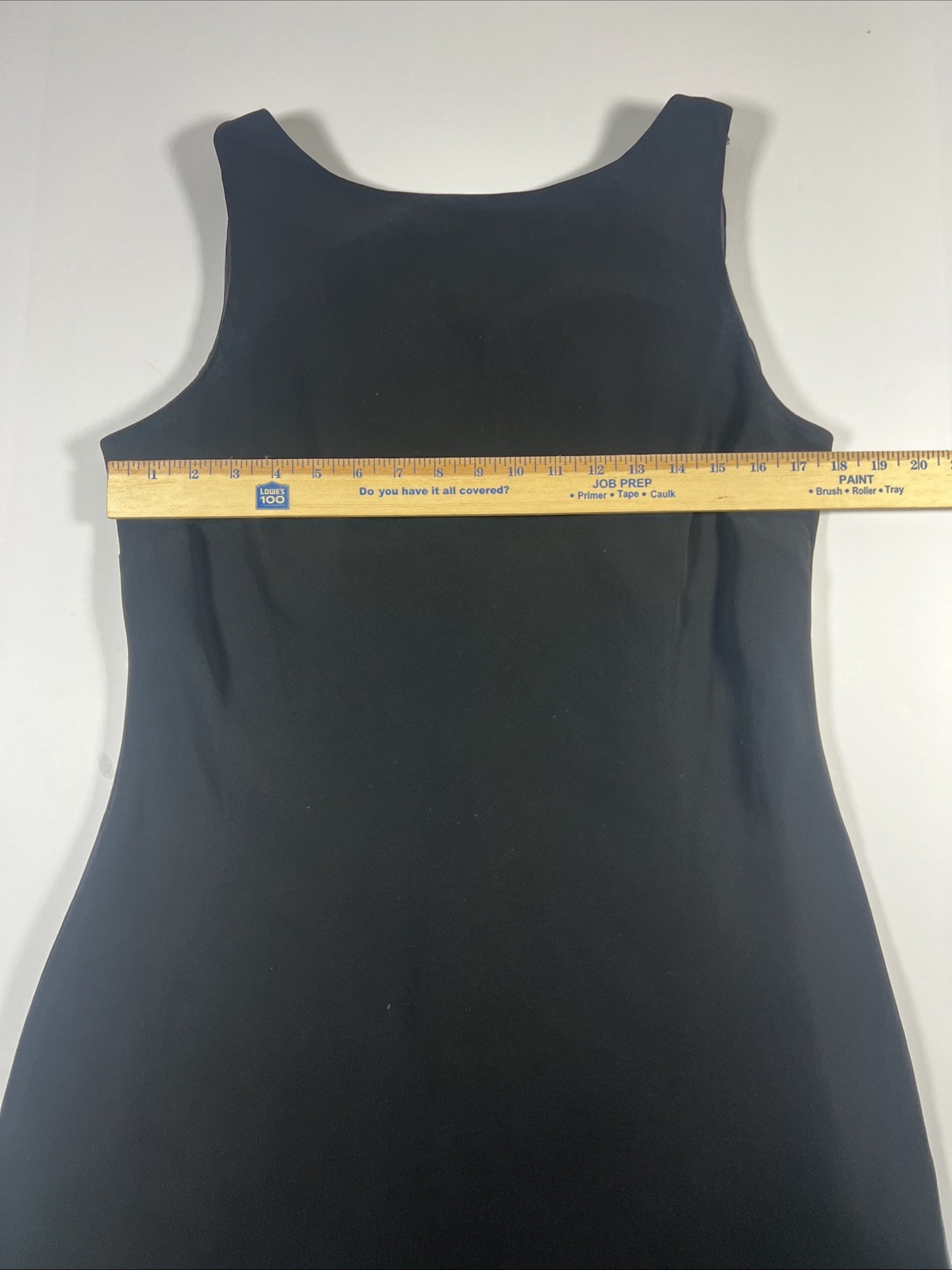 Evan Picone Women’s Knee Length Black Sheath Dress With Draped Back Size 16