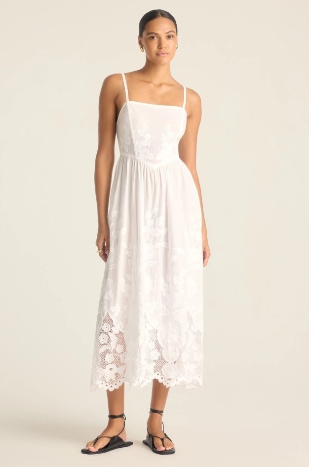 Flora Dress -Sea Green Beachside Broderie-just became your favorite sundress.