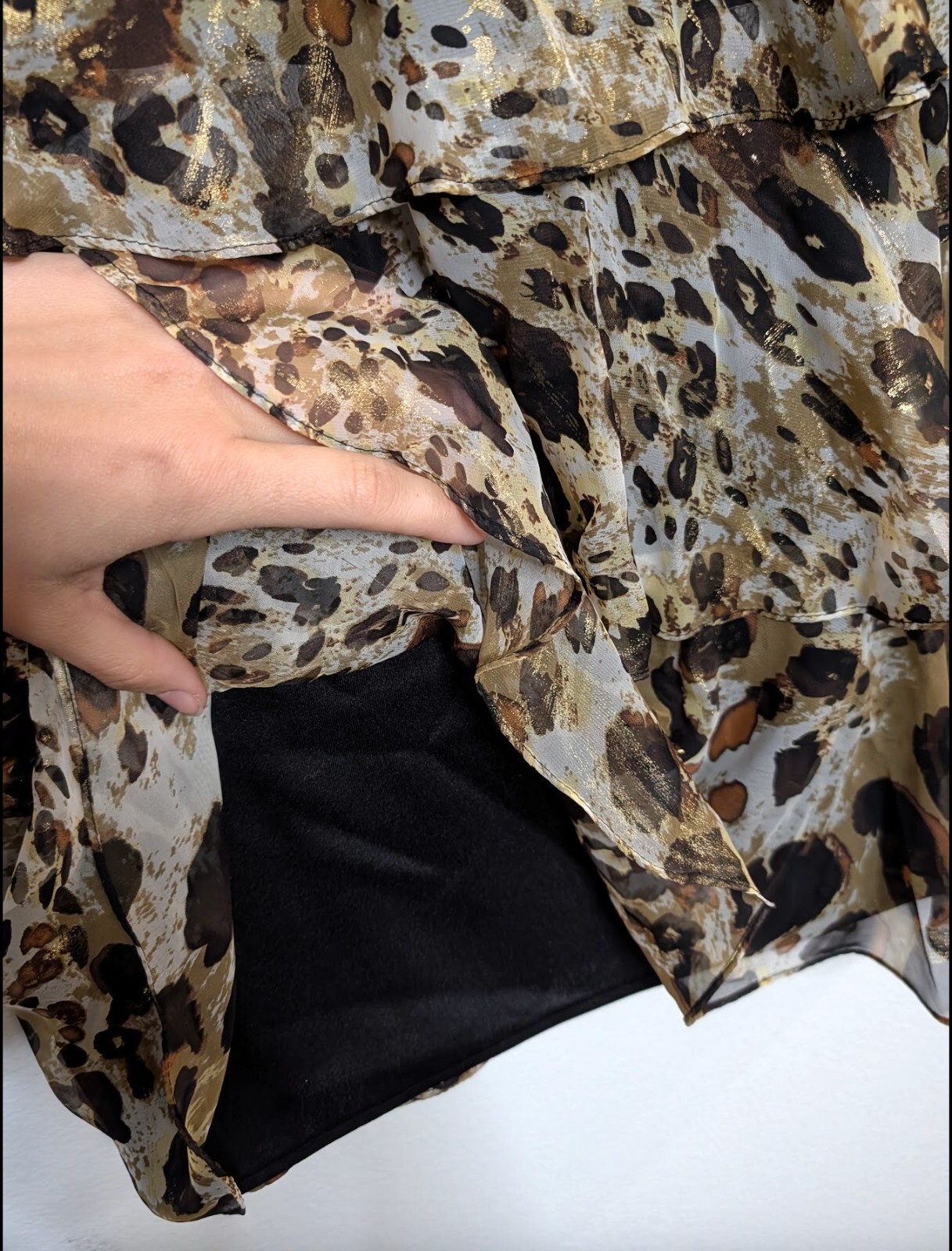 Vintage Animal Print Mini Dress