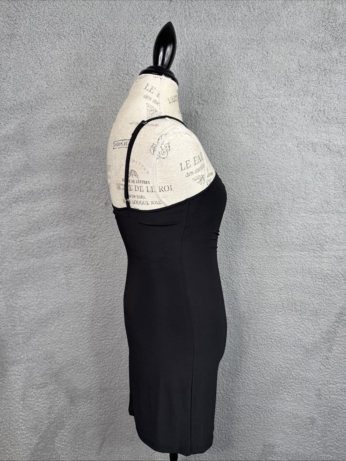 Bebe Halter Neck O-Ring Black Minidress Style# 703163 Women’s XSmall NWT
