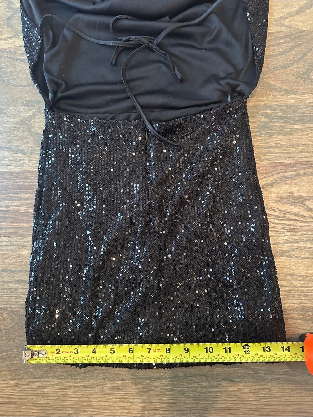 Pull&Bear Black Sequin Halter Mini Dress