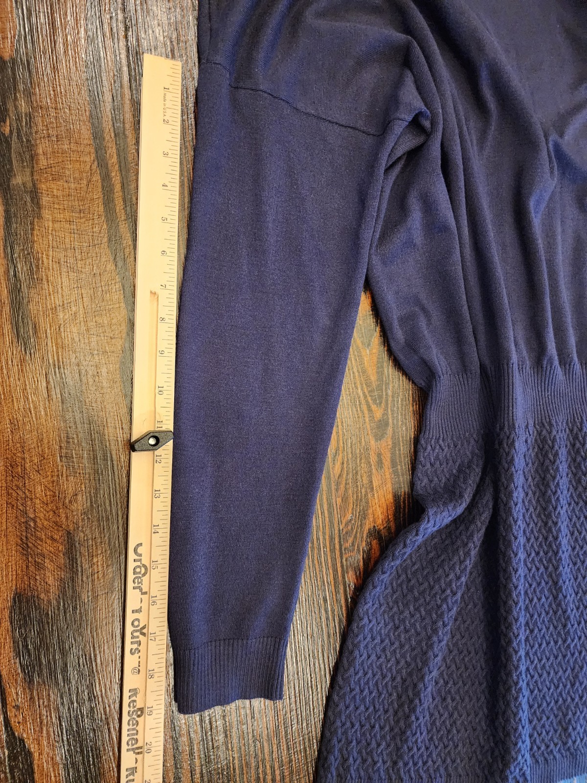 Laundry by Shelli Segal Womens Medium Navy Blue Sweater Dress Long Sleeve