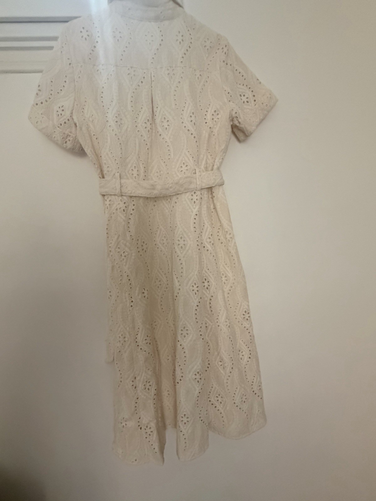 NWT SEZANE ADELE Lace long Summer White Dress Size US 8 EU 40