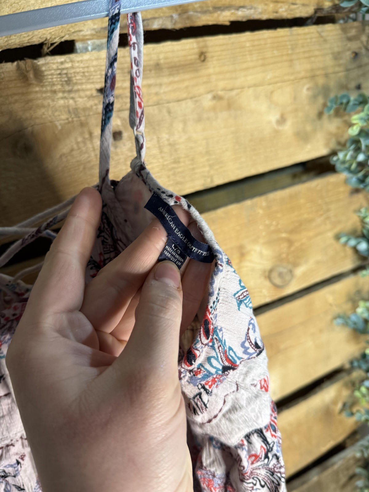Bohemian Patterned Spaghetti Strap Dress