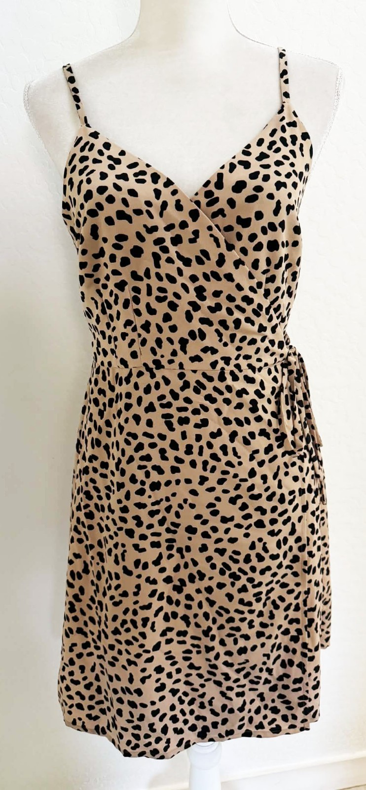 NEW Sactuary Small Leopard Wrap Dress Sundress Casual Brunch Date Travel Boho