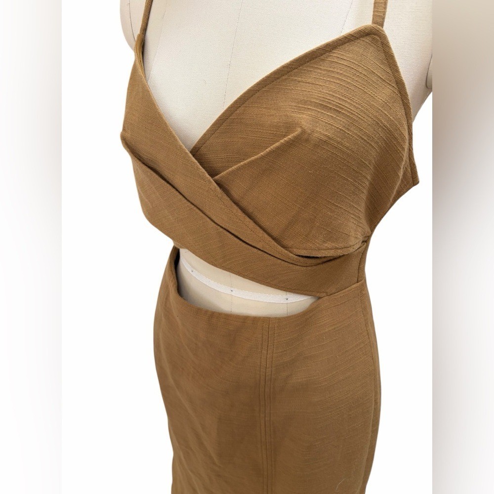 Significant Other FRANKIE MIDI DRESS – OLIVE size 6 cotton