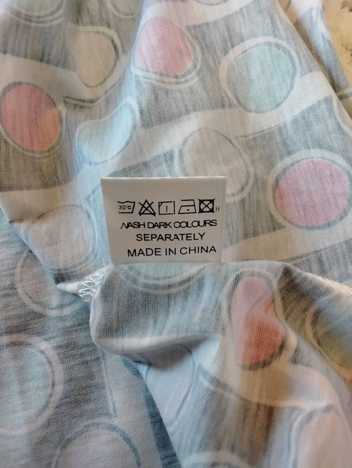 Kilig Colorful Polkadot & Stripes Bold Artistic Print Midi Dress Size Large