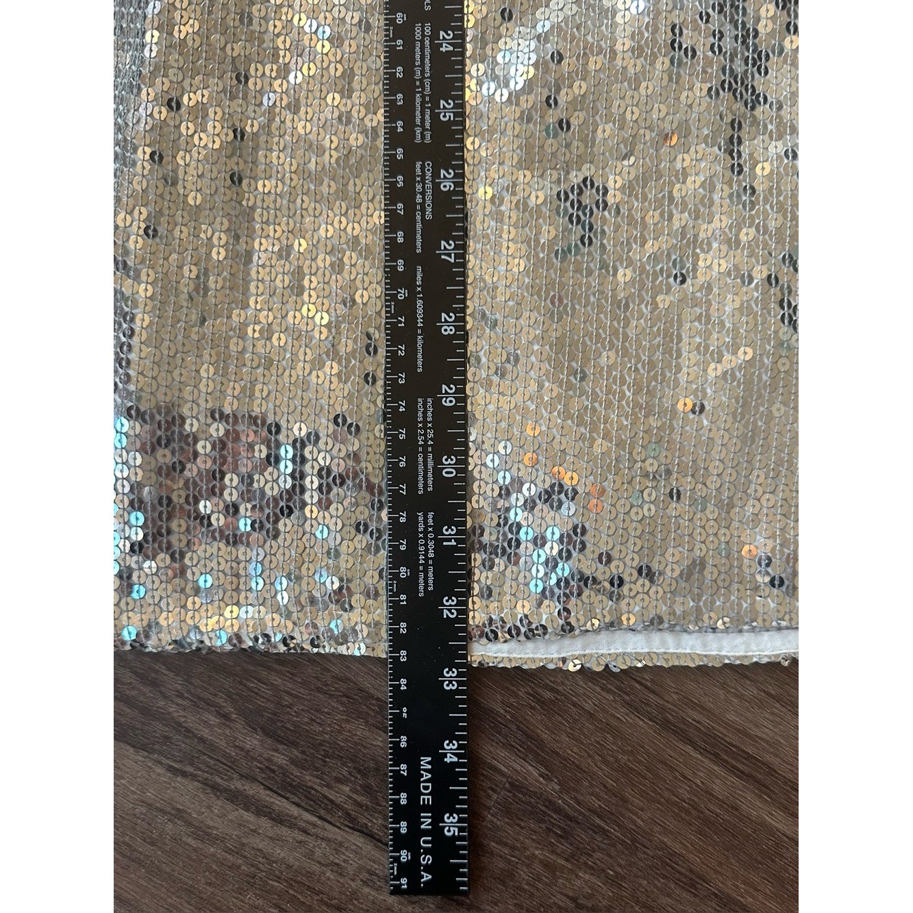 Anthropologie Varun Bahl Sequin Shift Dress in Silver. Size S