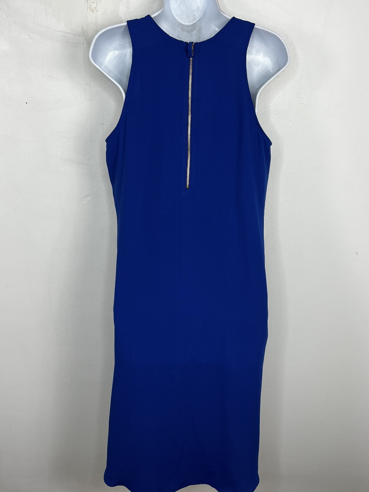 Apt 9 Womens Sheath Dress sz M Blue Minimalist City Chic Modern Workwear NEW