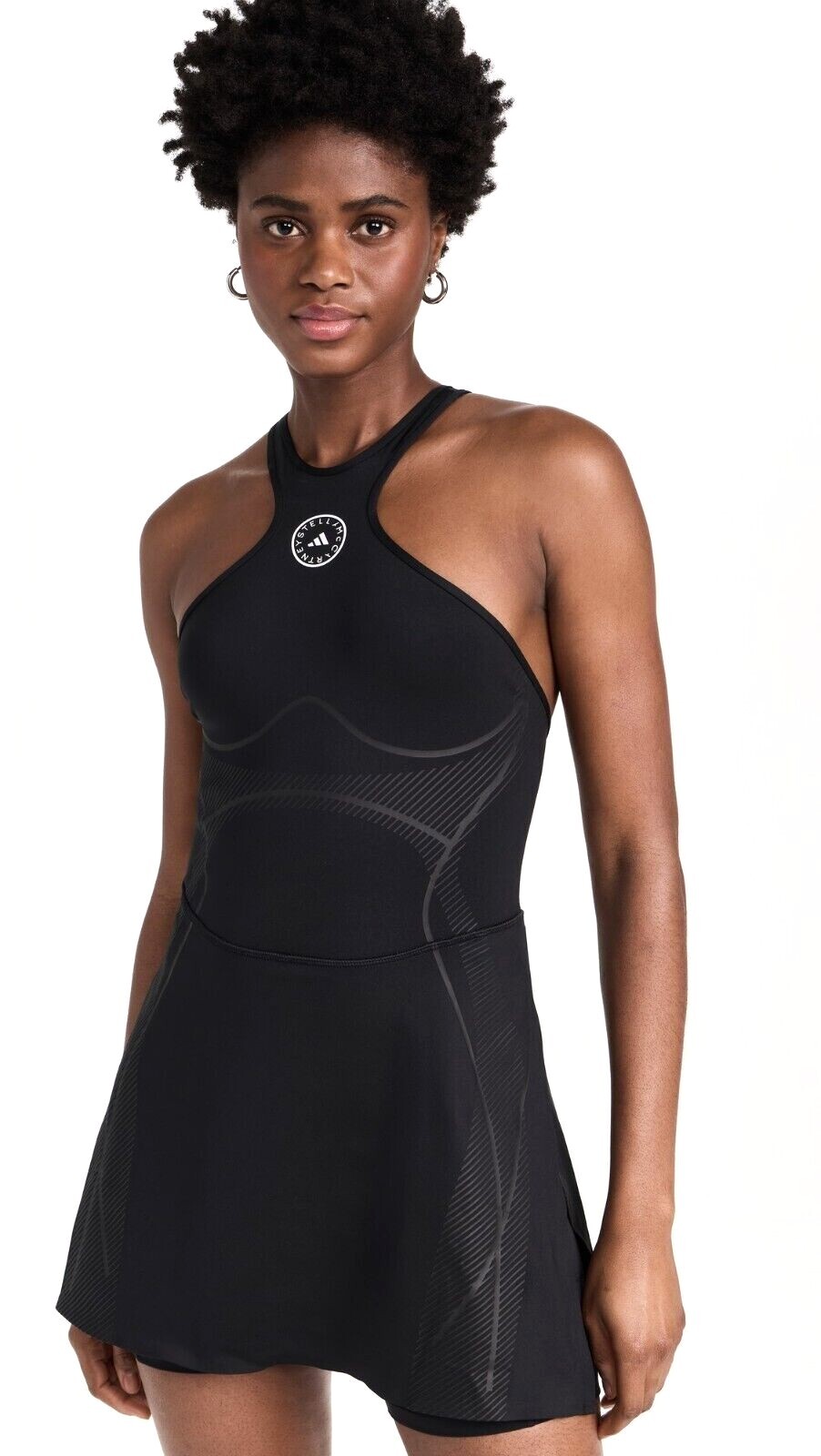 adidas by Stella McCartney TRUEPACE Running Dress with Shorts. Color Black. New