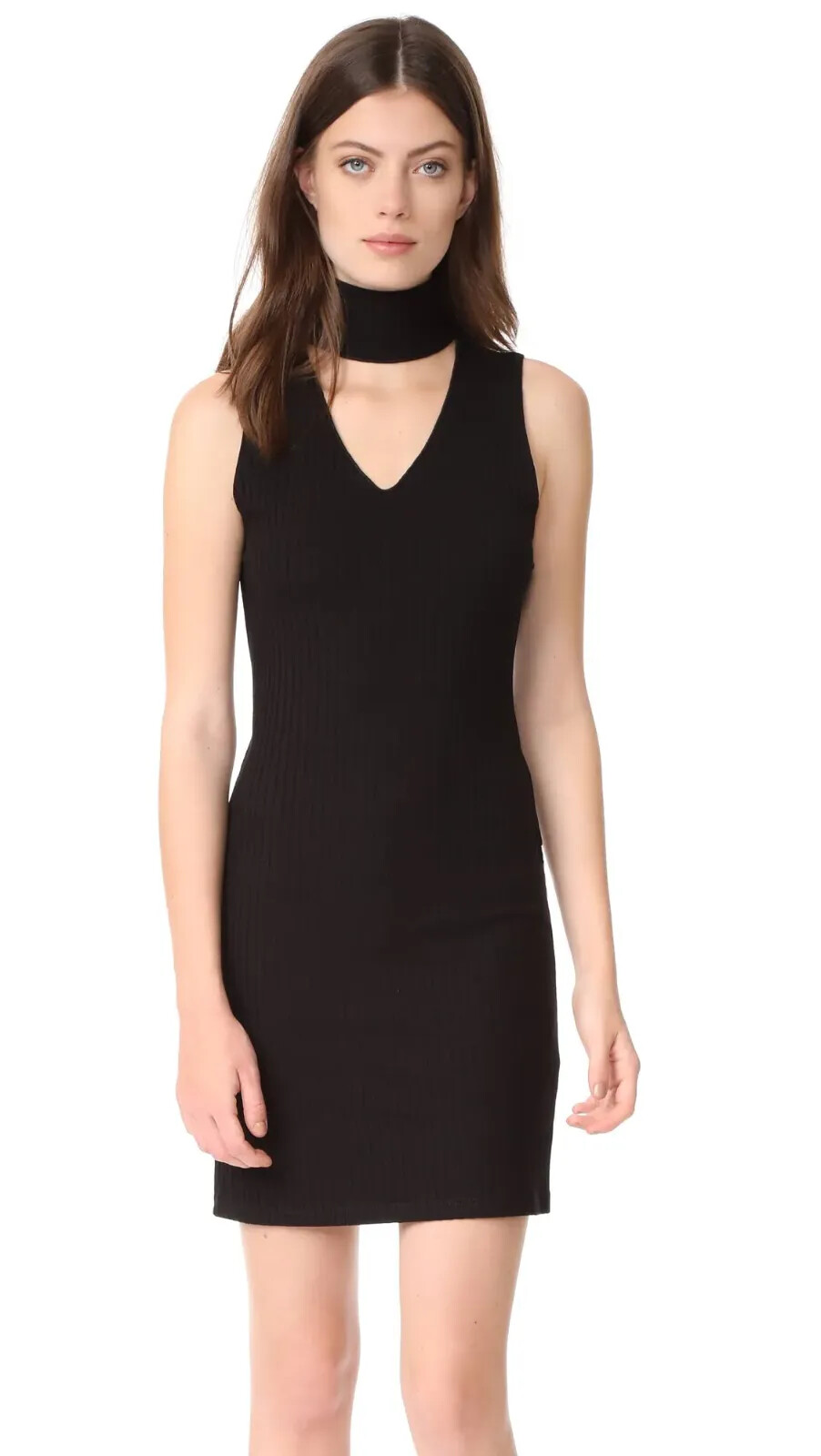 LNA Clothing Women’s Ribbed Turtleneck Cocktail Dress, Black, Size XS, $114, NWT