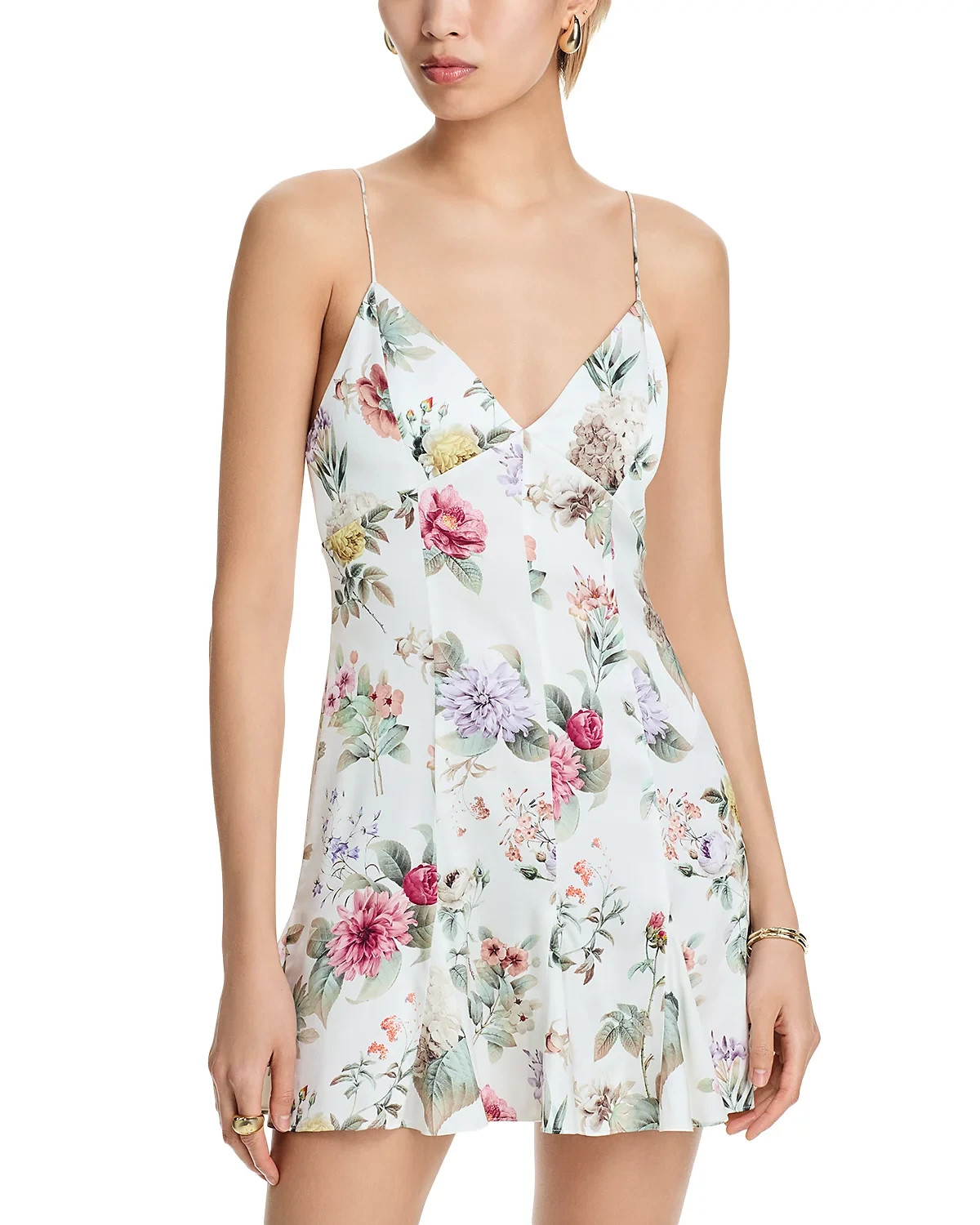 NEW, Alice + Olivia Julietta Slip Mini Dress Multicolor Size 4 #MD2275