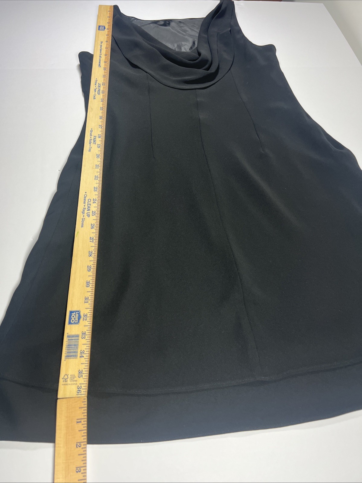 Evan Picone Women’s Knee Length Black Sheath Dress With Draped Back Size 16