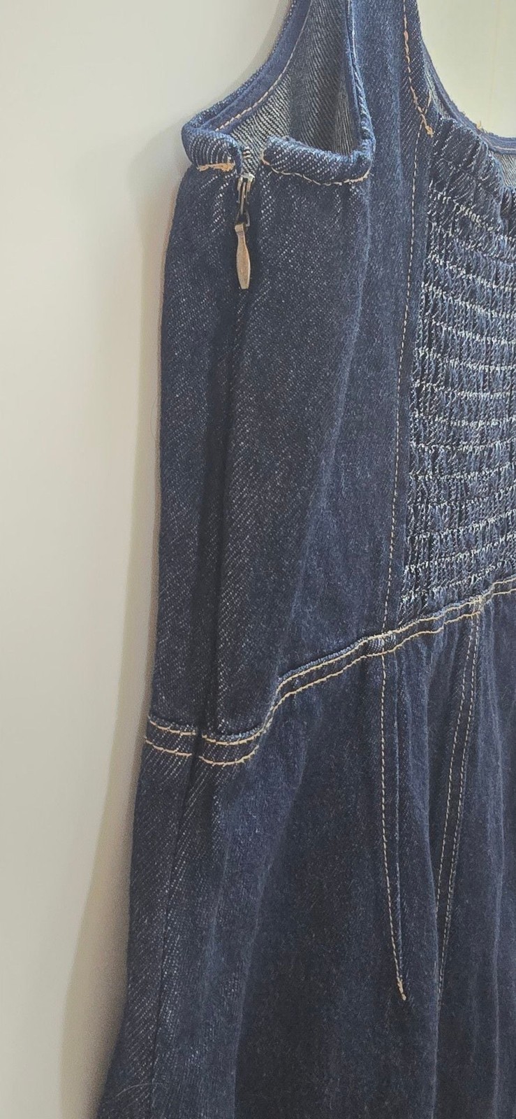 Future Collective Women’s Sleeveless Dark Wash Denim Midi Cami Dress