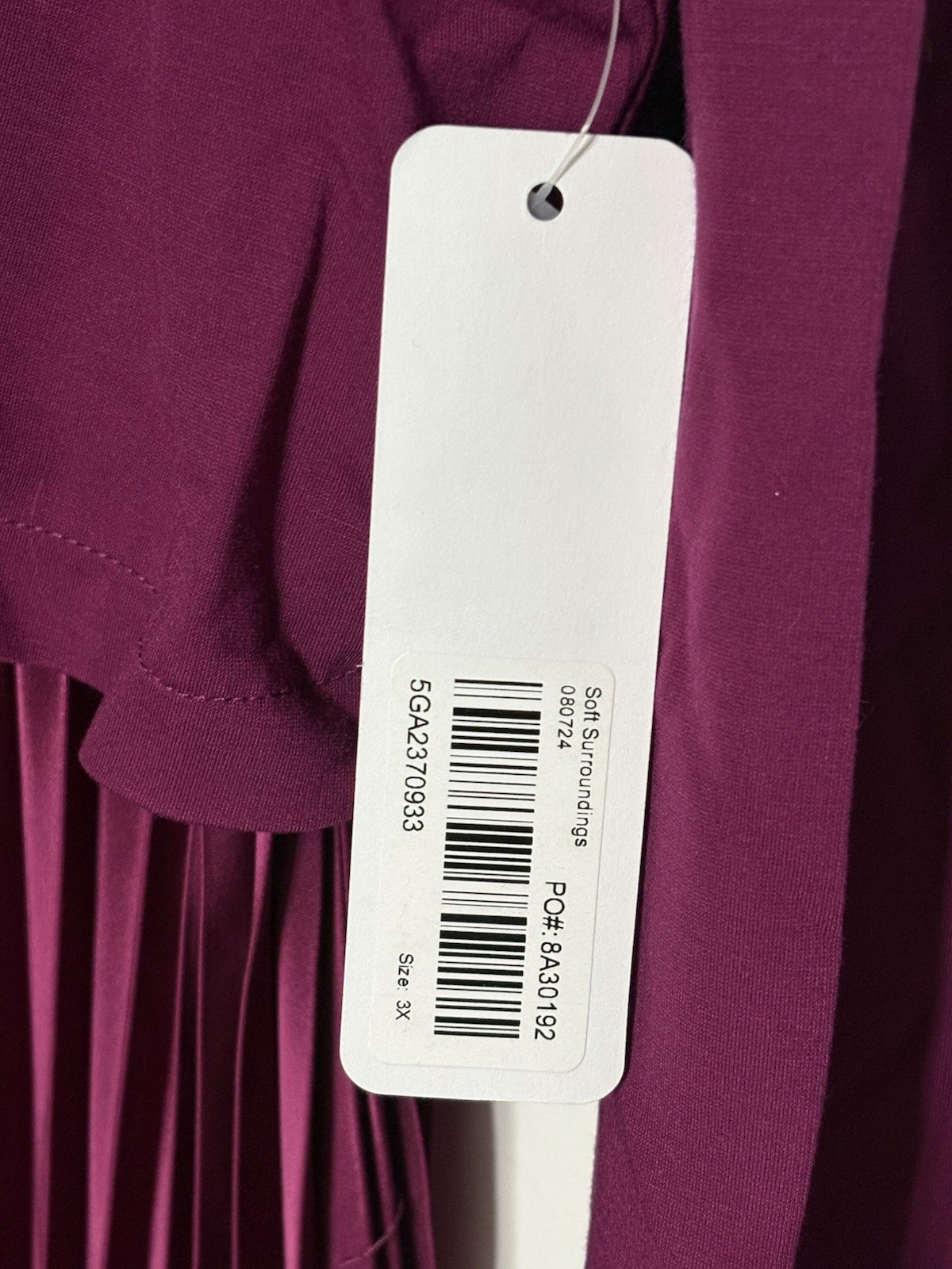 New with Tags Soft Surroundings Cassandra Dress (Style 2GA23) magenta purple