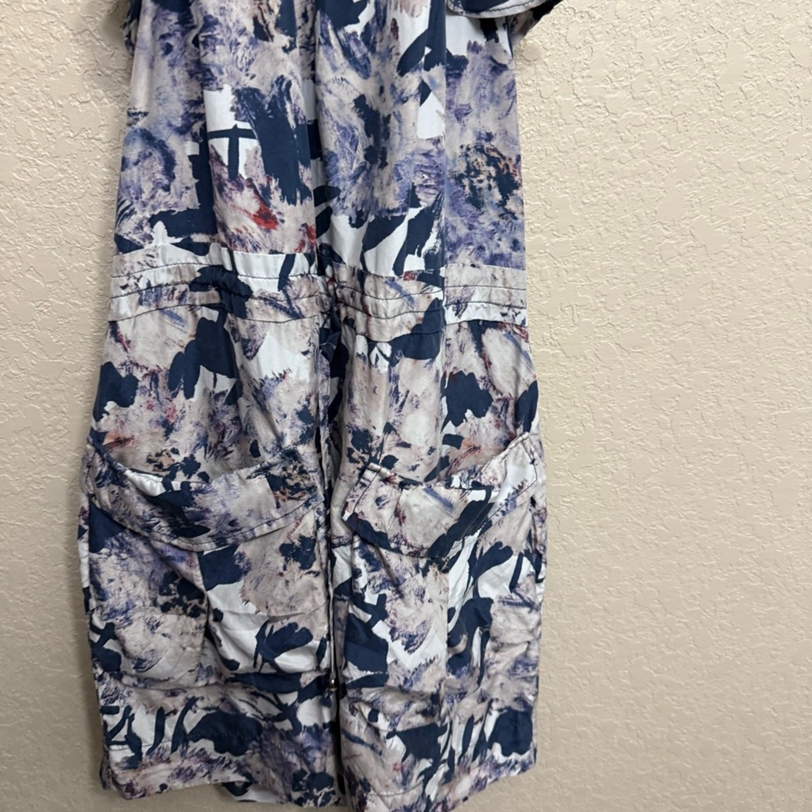 Martin +osa women sz 0 Boho Chic Abstract Ruffle Sundress dress
