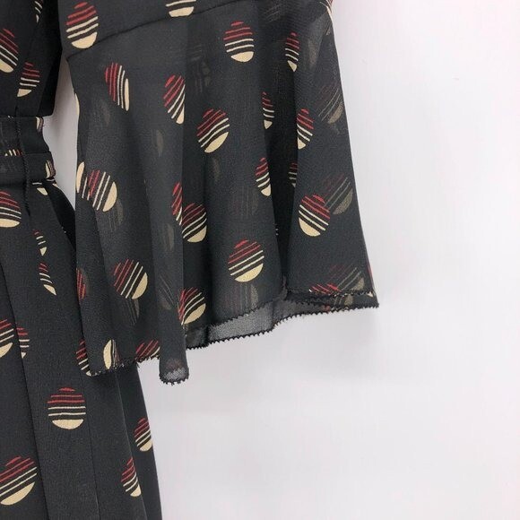 Ann Taylor Loft Size 4 w/ Tie & Ruffled Details 3/4 Sleeves Professional Dress