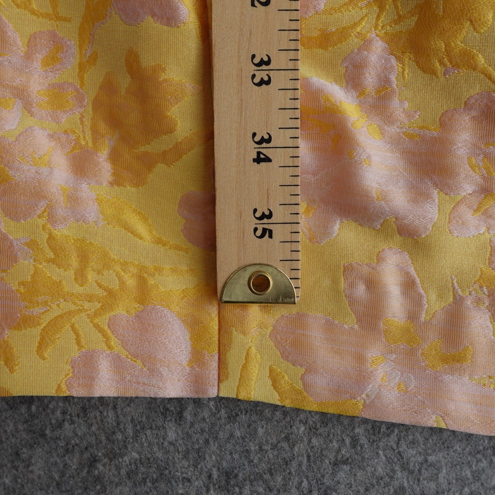 Badgley Mischka 60s Retro Floral Brocade Sheath Dress 4 Yellow Pink Cocktail Mod