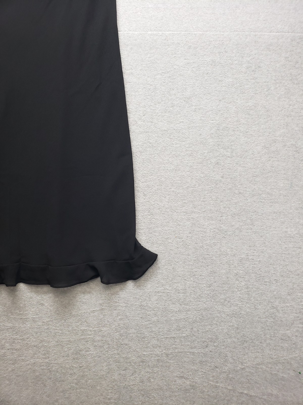 Studio I Women Dresses 16 Black Round Neck Sleeveless Ruffled Hem Logo Outdoor