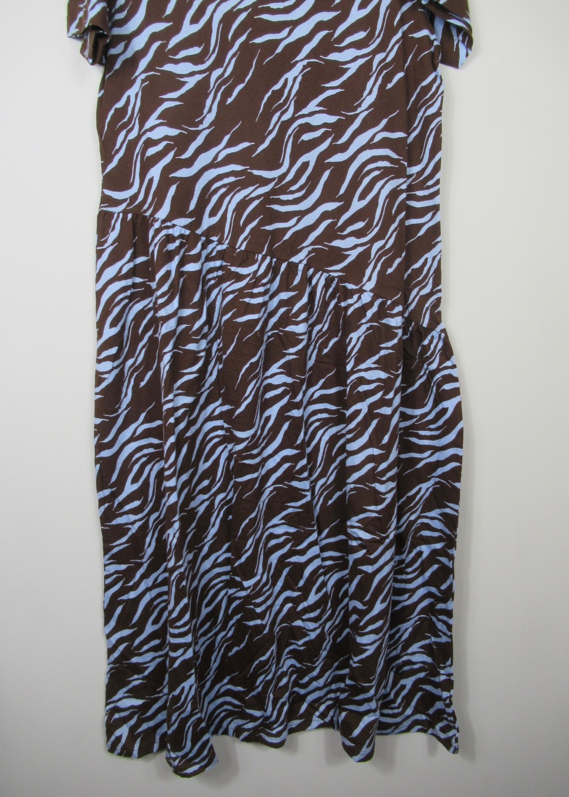 Marks & Spencer Womens Cotton Animal Print Midi Jersey T-Shirt Dress Size 8 – 20