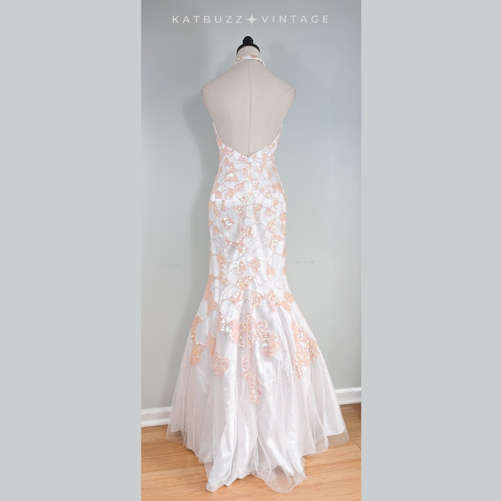 Cassandra Stone Prom Dress Maxi Gown 4 Pink Fairy Princess Mermaid Bead Halter