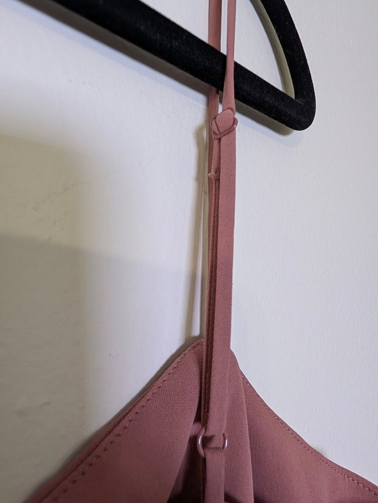 Aritzia Babaton Dusty Rose Slip Dress Midi Side Slit Minimalist Quiet Luxury
