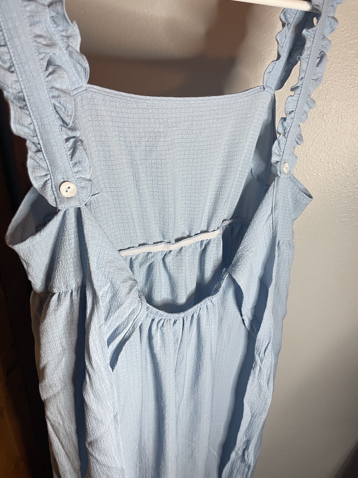 shien dress straps ruffle Size XL Blue