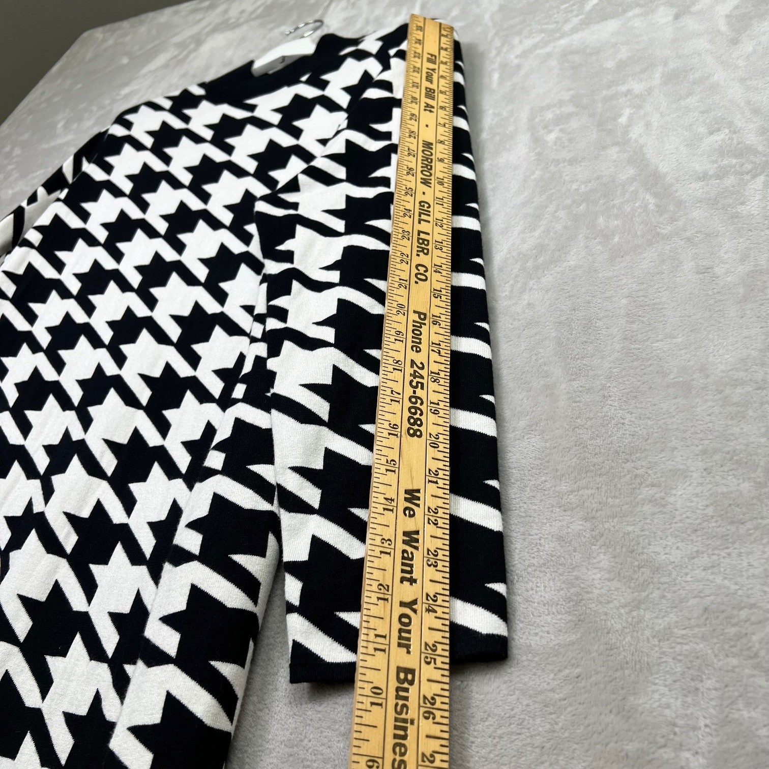 SERGIO HUDSON x Target Houndstooth Sweater Midi Dress Black White Sz 3X NWT