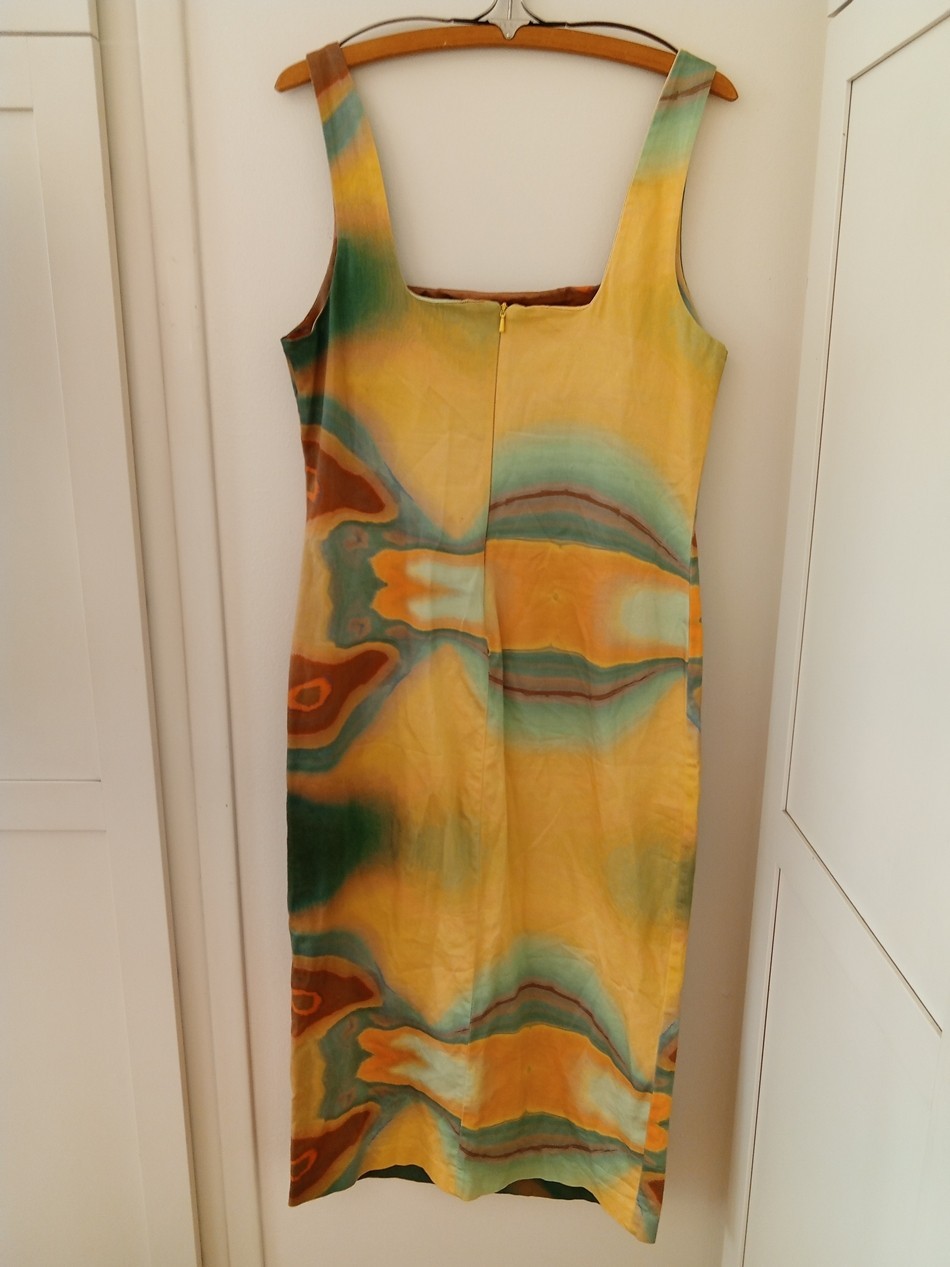 $265 Studio Fantastique x Free People Vicky Digital Print Midi Dress Size XL