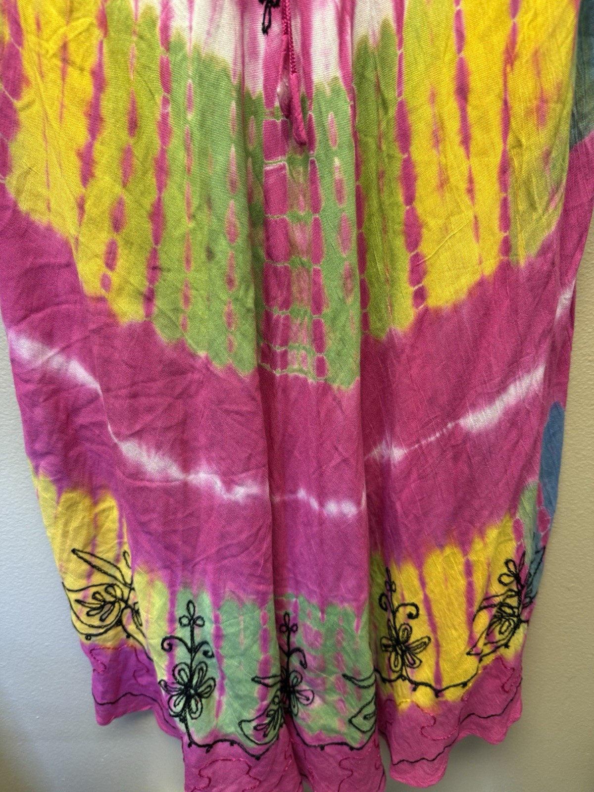 Exist Womens Summer Sun Dress Tie Dye Beach Boho Hippie Festival One Size