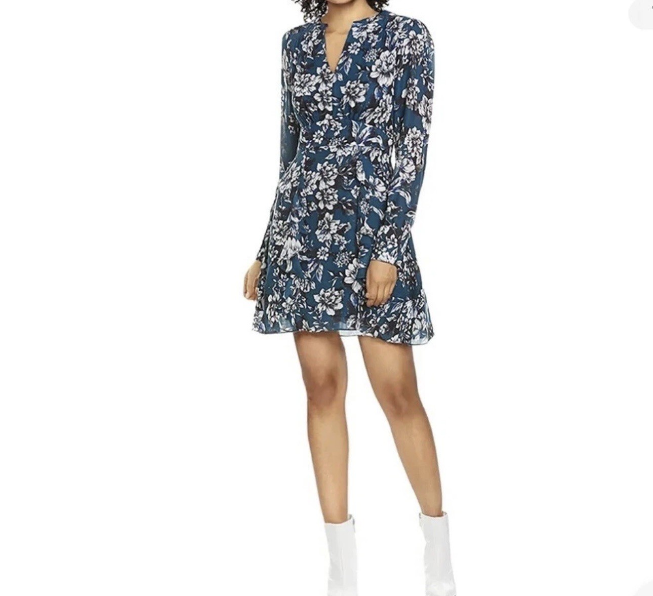 Parker Skylar Floral Print Dress in Everglades Gardens size XS reg $368