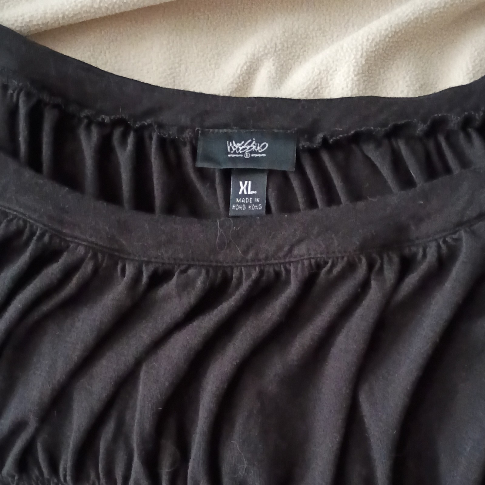 Mossimo Women’s Black Solid Scoop Neck Tank Top Rayon Size XL