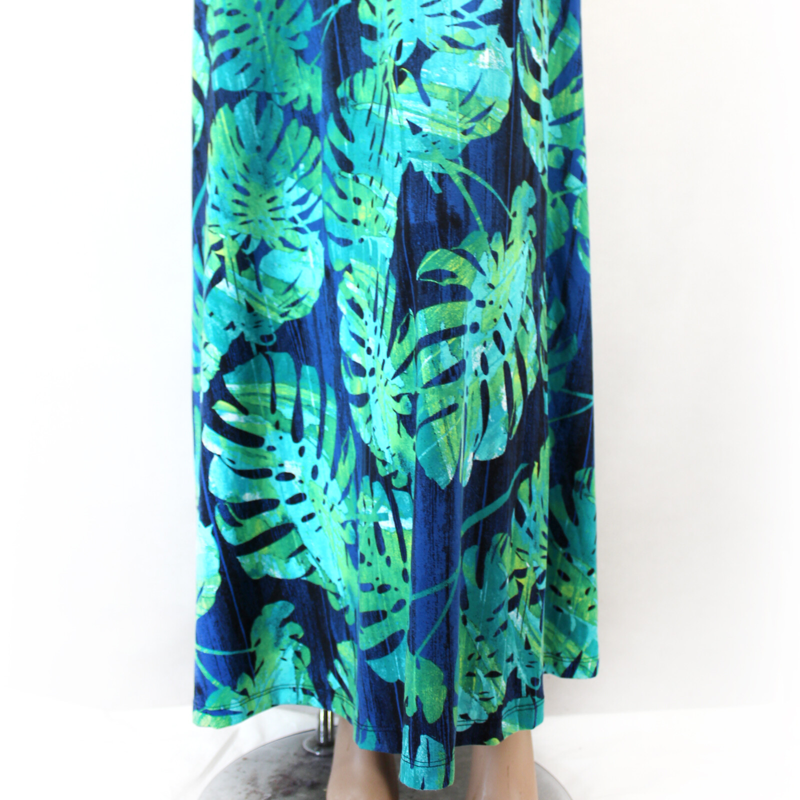 Catherines Plus Foliage Open-Shoulder Pockets Maxi Dress 5X 34/36