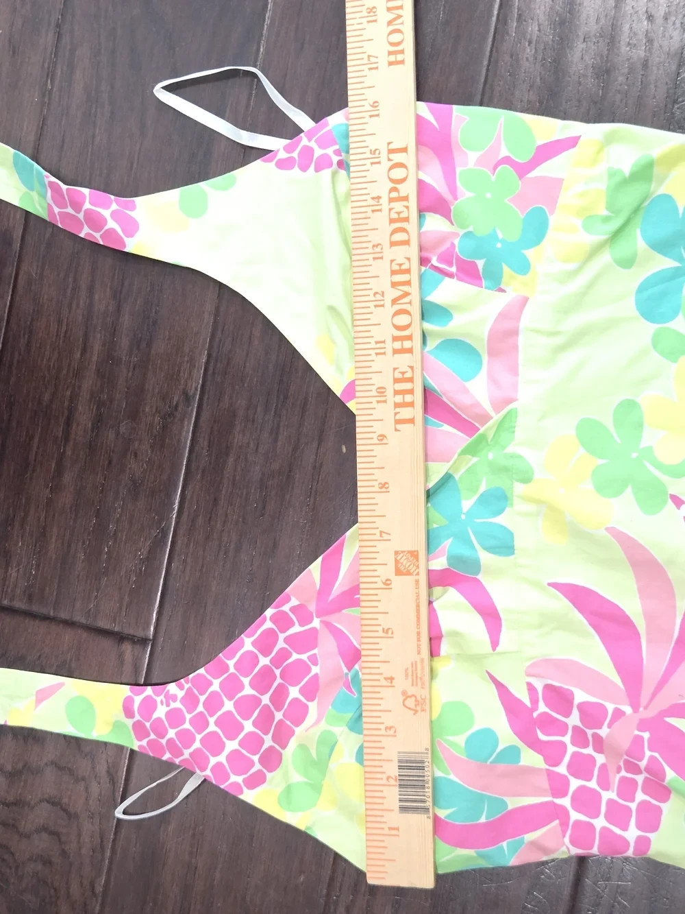 Lilly Pulitzer Home Slice Pineapple Halter Dress Cotton Women’s Size 8