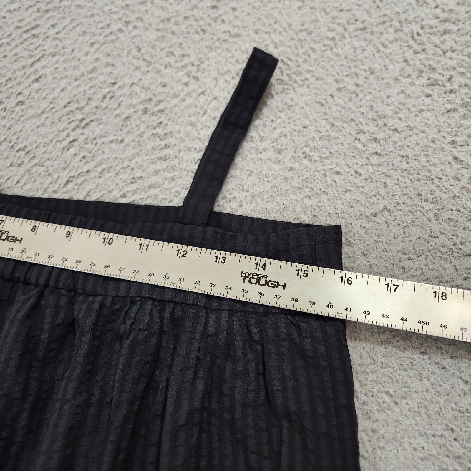 Jenni Kayne Dress Womens Extra Small Black Seersucker Sundress Lightweight Lined