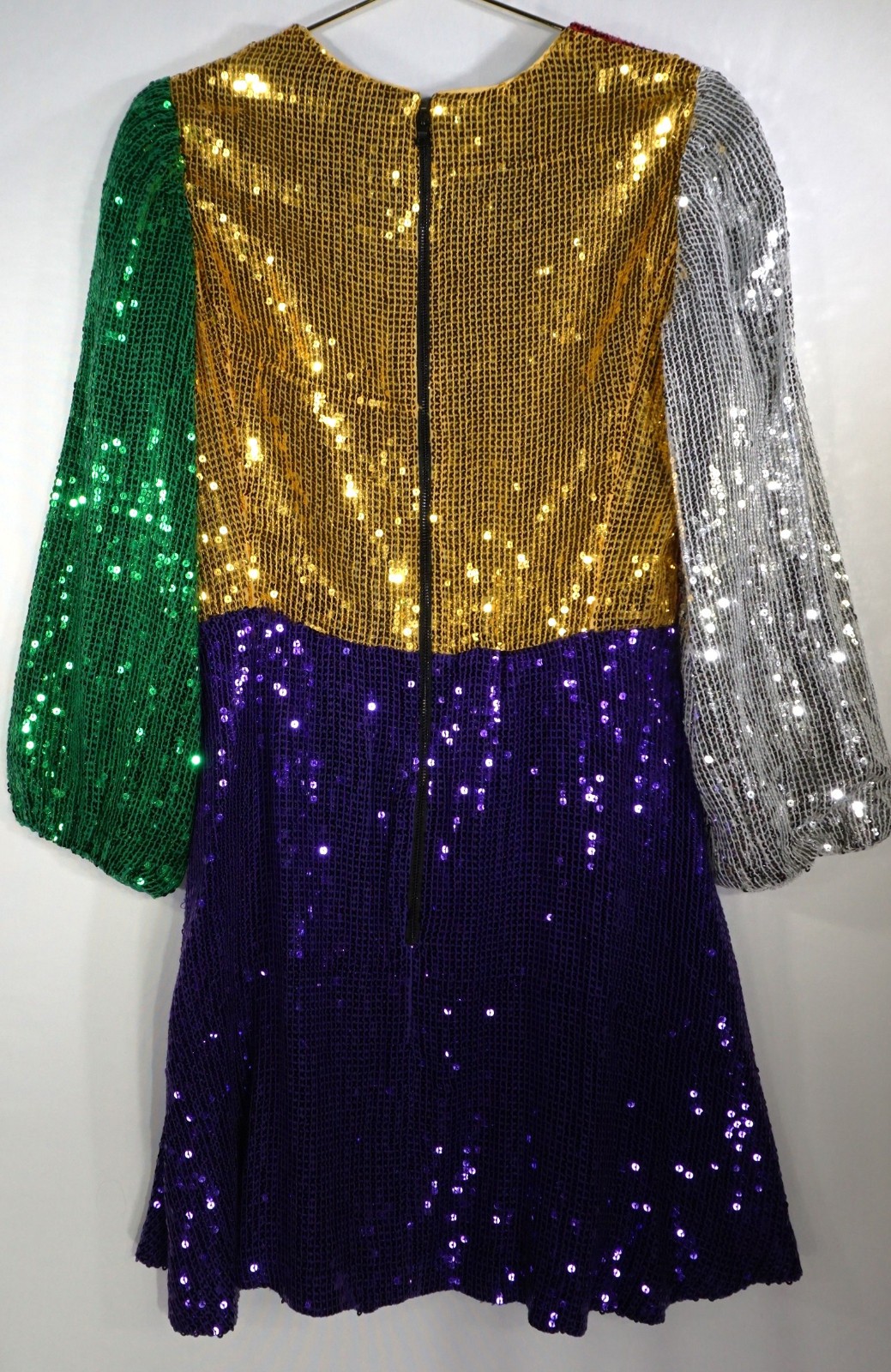 ALISE+OLIVIA BLAZE COLORBLOCK SEQUIN DRESS MINI SZ 12