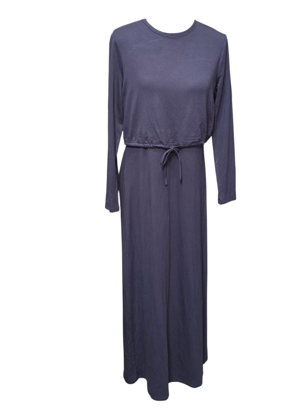 Link + Luxe Women’s Medium Navy Blue Long Sleeve Maxi Dress NWT