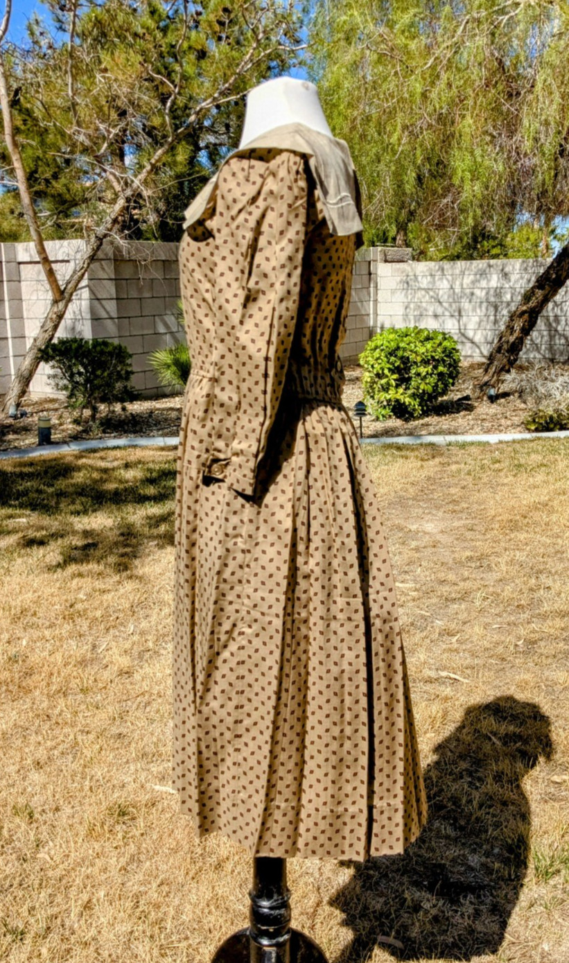 Vintage Pattern Korean Donna Morgan Non Stop Petite Sz1/2 Fit&Flare Dress EUC