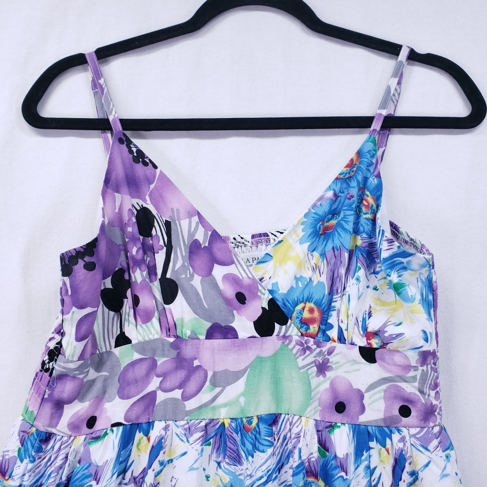 Flora Paris Design Made In French A Line Dress Size Small Floral Multicolor