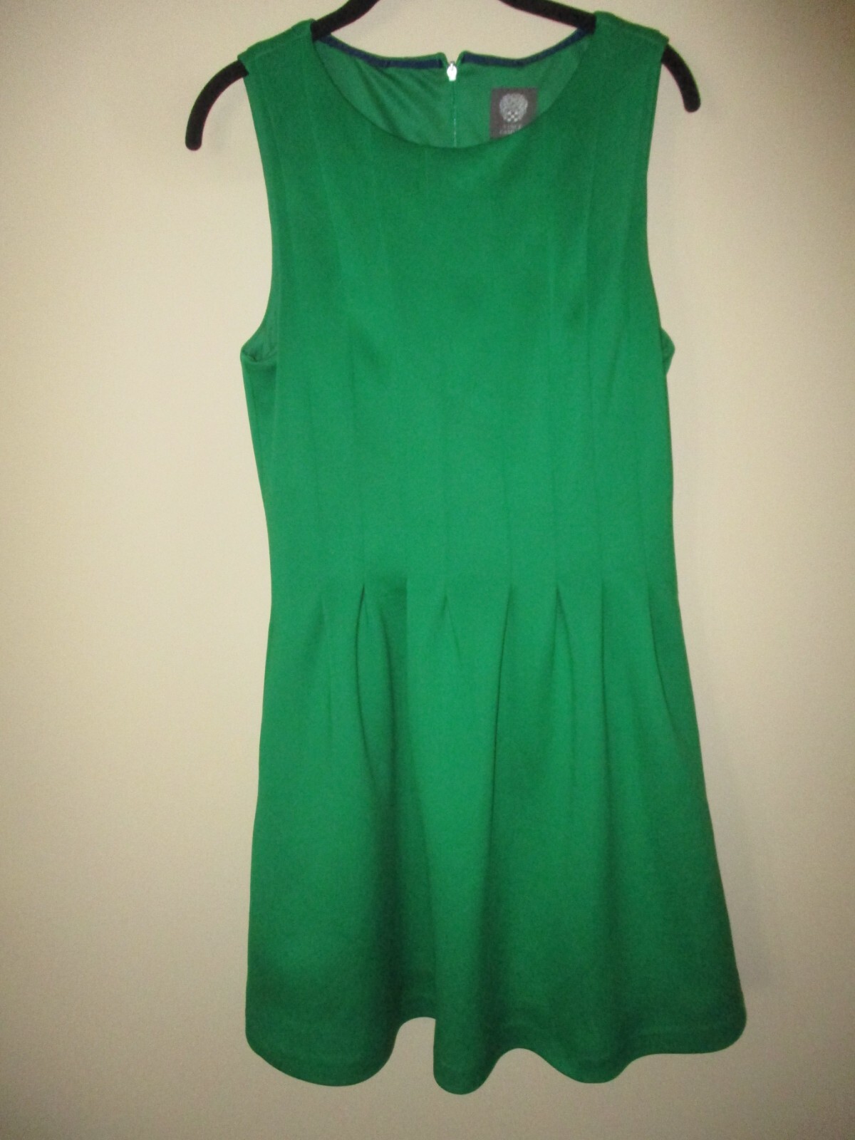 Ladies Vince Camuto Green Neoprene Scuba Sleeveless Fit & Flare Dress Size 14