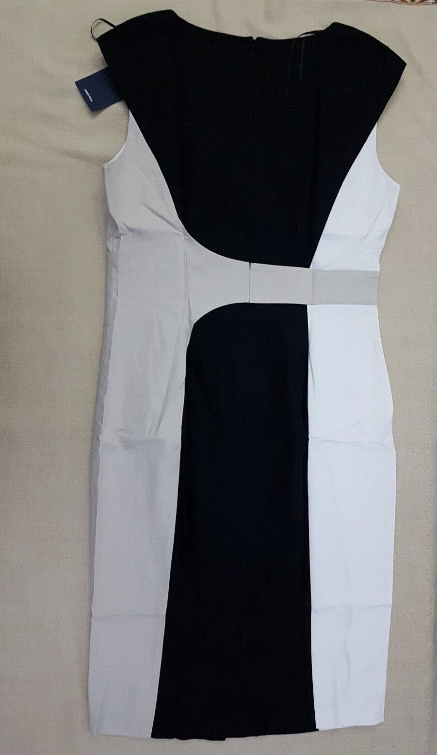 M & S Linen Blend Color Block Curved Seam Shift Dress ~Sizes 10 12 14 16 18 22~