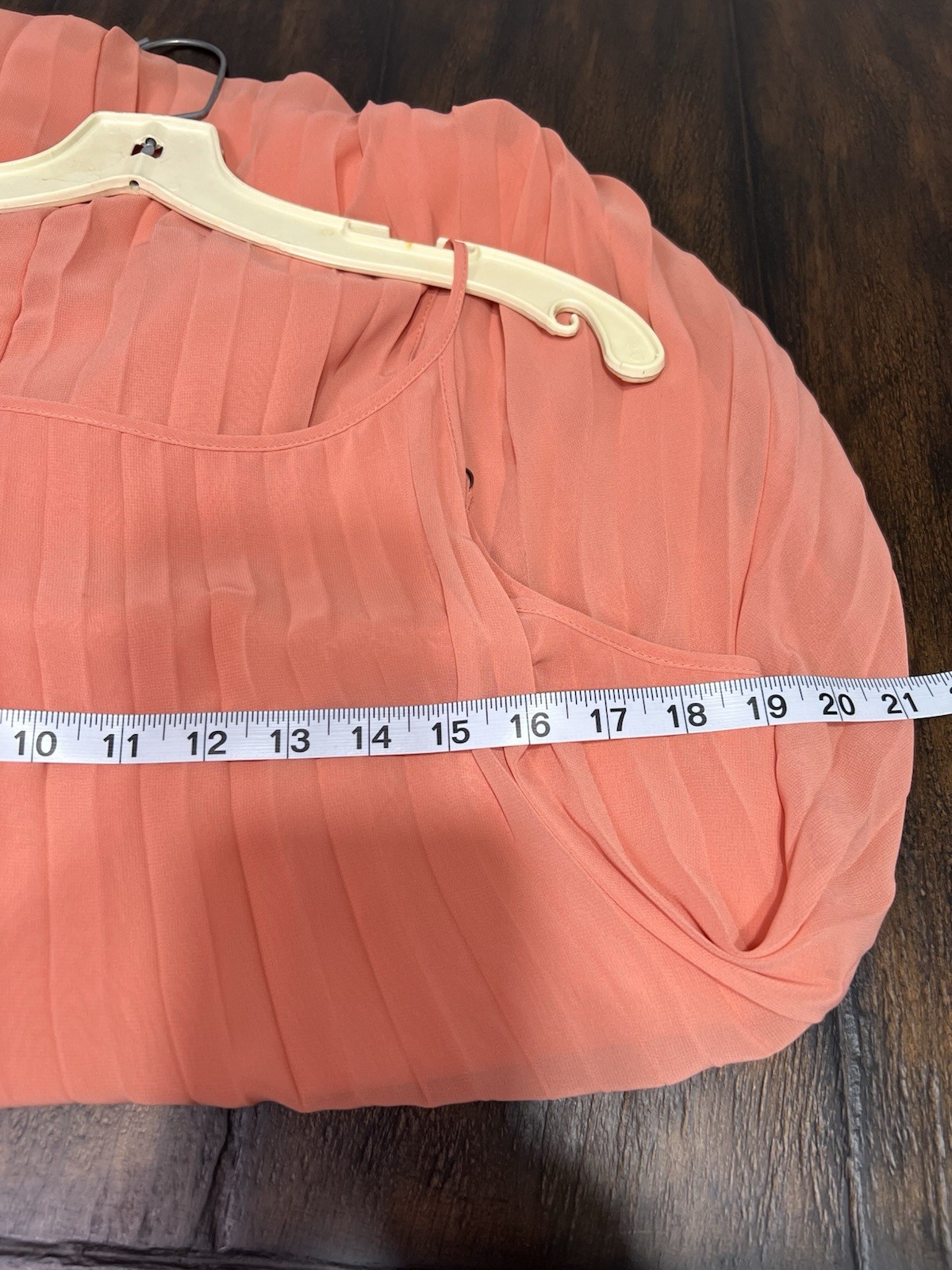 BCBGeneration Pleated Shift Dress Coral Orange Women’s Size Large Light Flowy
