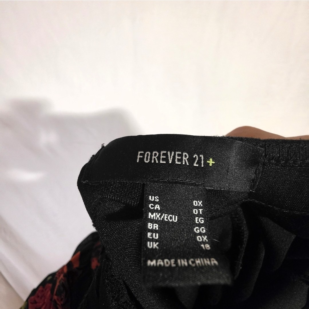 Forever 21+ Women’s Black Solid Sleeveless Square Neck Mini Dress Plus 0X