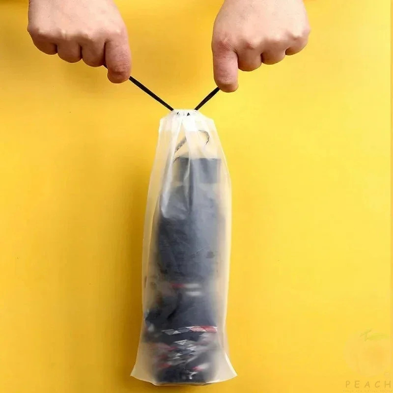 Transparent Waterproof Umbrella Storage Bag Portable Reusable Drawstring Bag