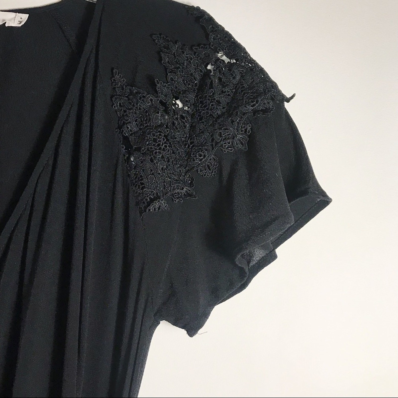 Mod Ref Black HiLo Wrap Dress NWOT Sz L