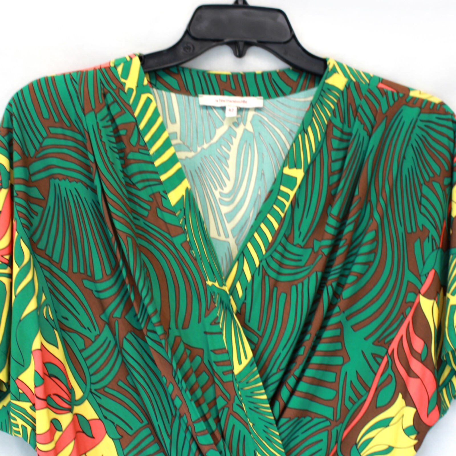 La Fee Maraboutee Tropical Print Jumpsuite Romper Overall 42 Large Made in Italy