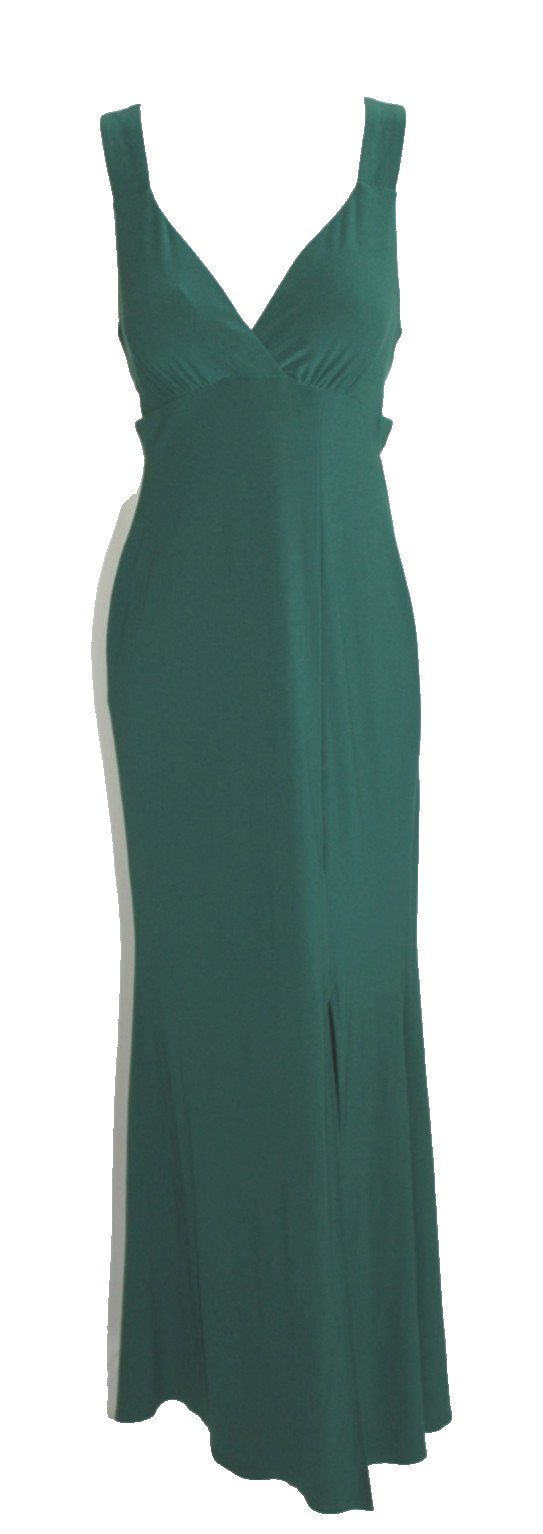 Xtraordinary Split Maxi Dress Dark Green Prom Wedding Cocktail Cruise Prom Small