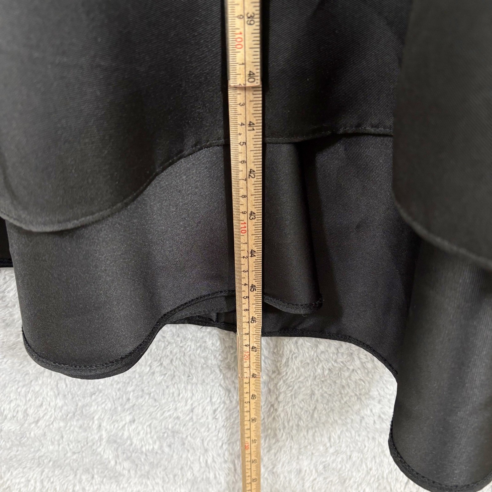 NEW Alfred Sung Bateau Neck Satin High Low Cocktail Dress Size 12 Black Formal