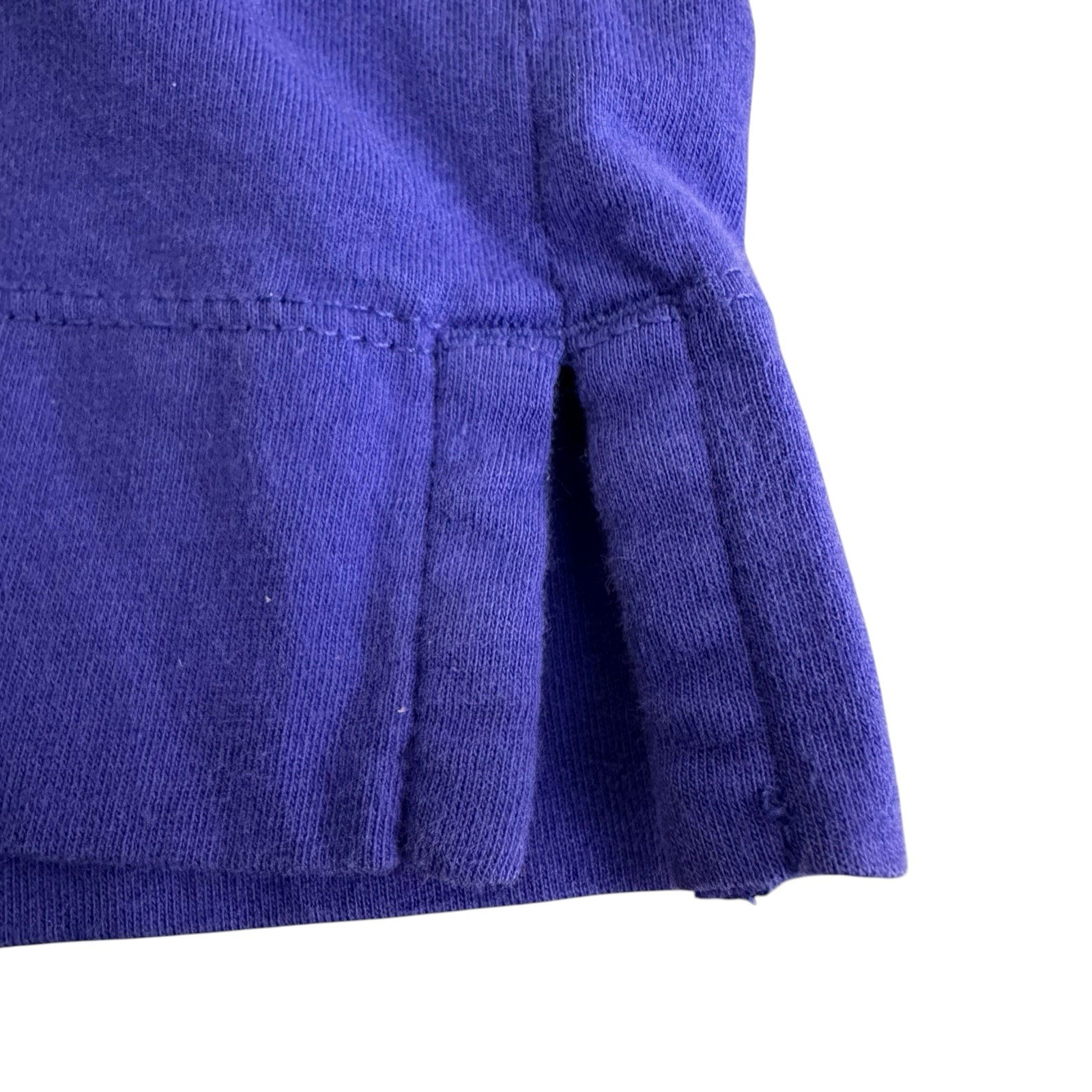 L.L.Bean Blue Sleeveless V-neck Casual Dress Medium Reg Cotton Pockets
